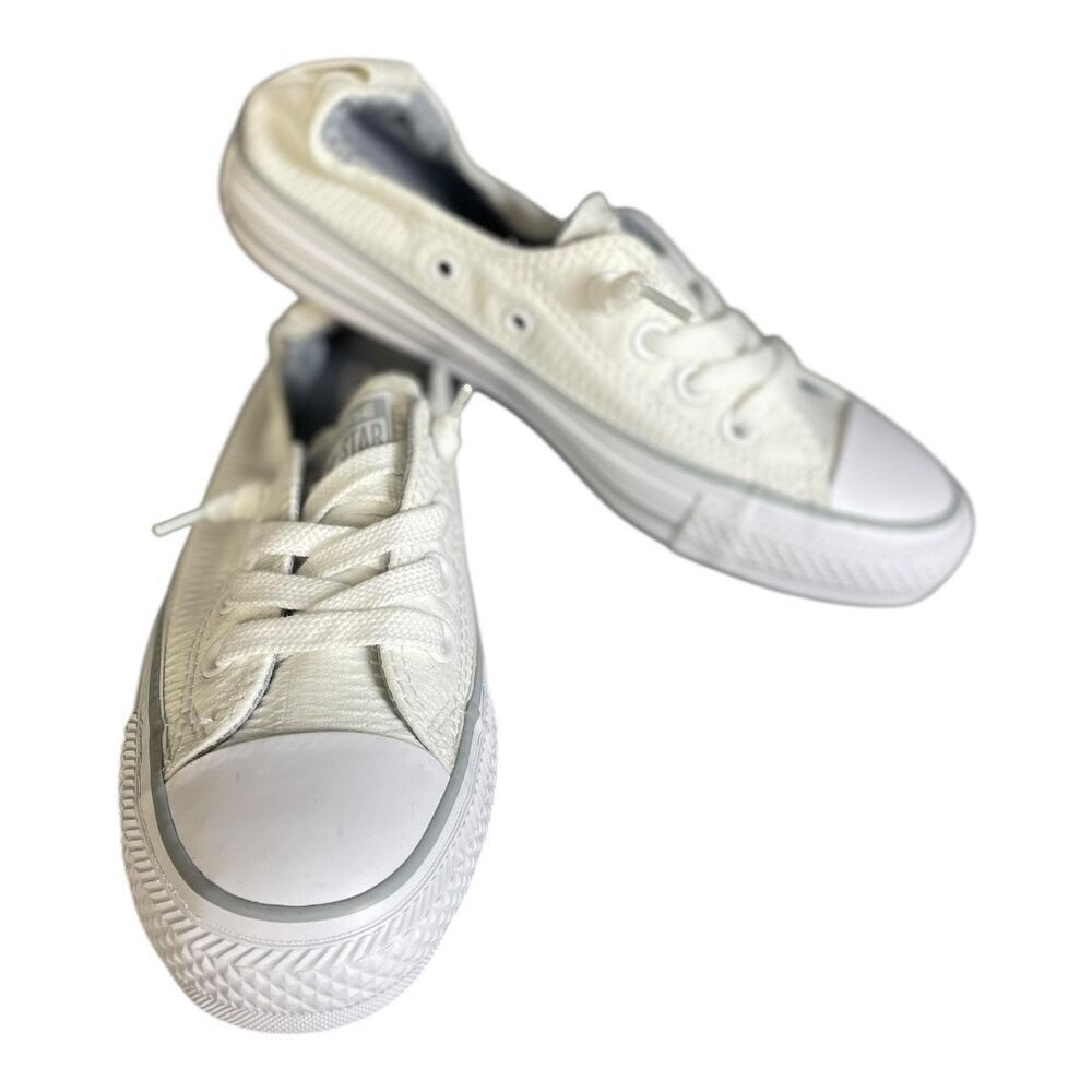 Converse Women’s Chuck Taylor All Star White Shoreline Slip On Sneakers Size-5 - Picture 2 of 9
